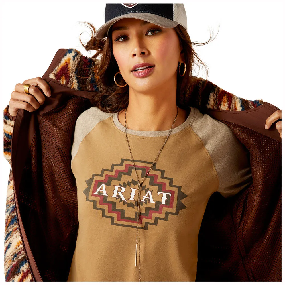 10046023 Ariat Women's Chimayo Fleece Jacket - Sunset Saltillo