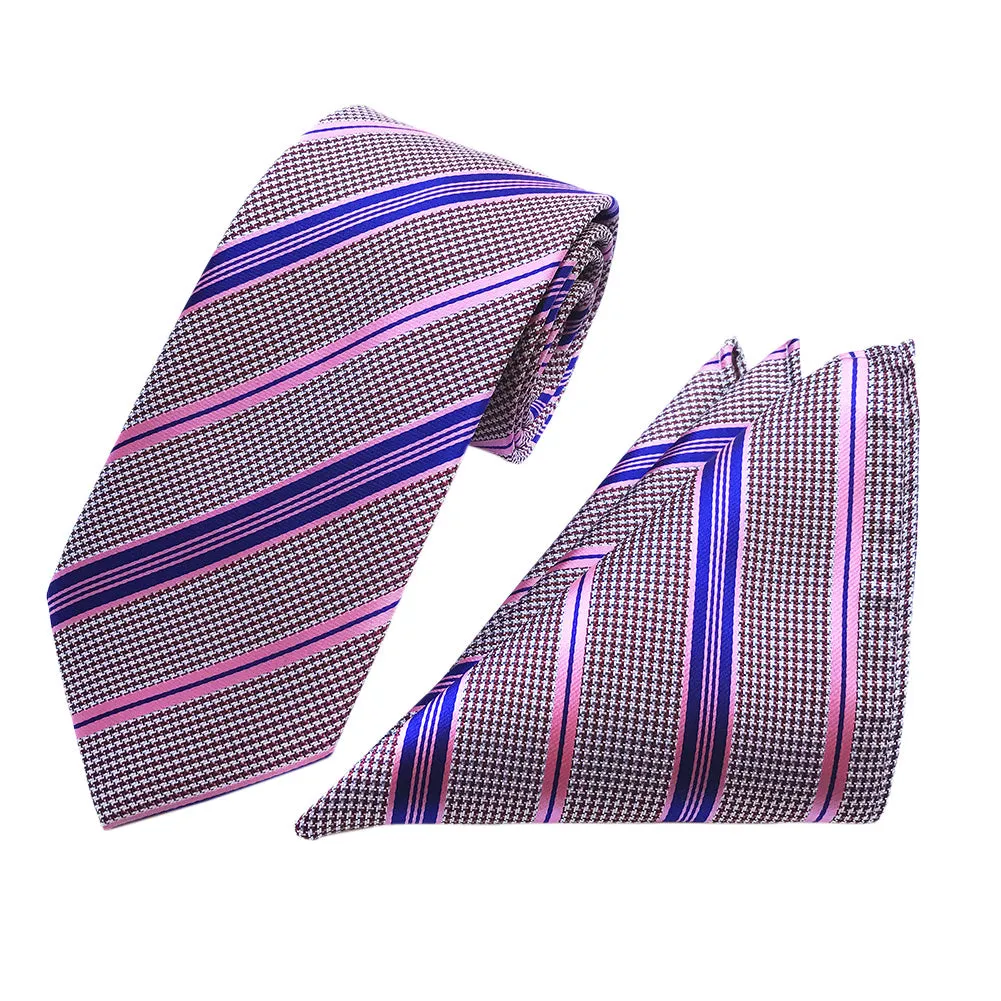 2-Piece Print Neckties and Pocket Square set