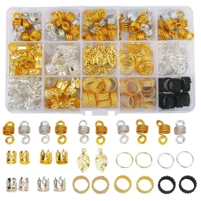 200PCS Gold Hair Jewelry for Braids