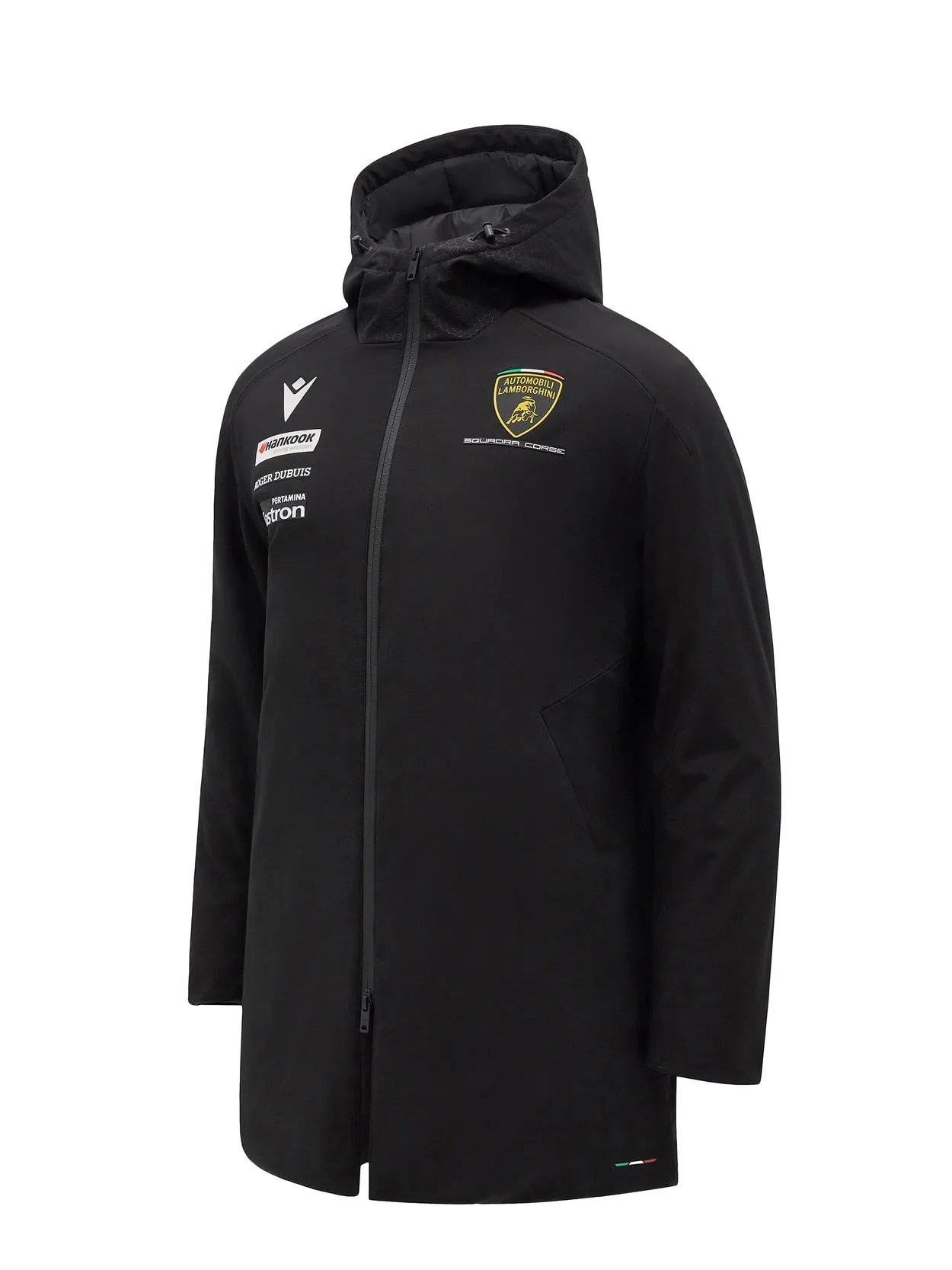 Automobili Lamborghini Squadra Corse Men's Team Parka Jacket - Black