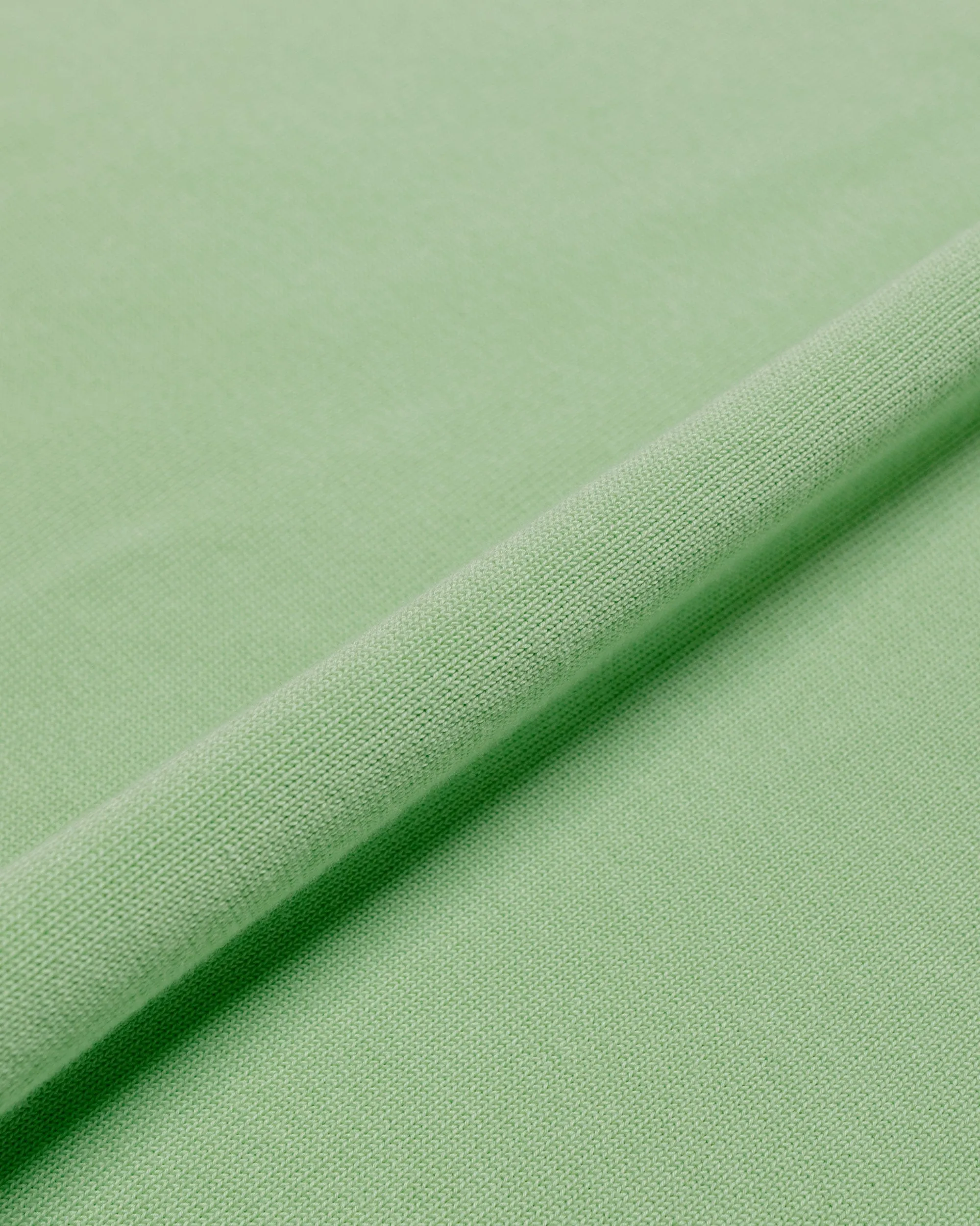 Beams Plus Knit Polo Solid 12G Light Green