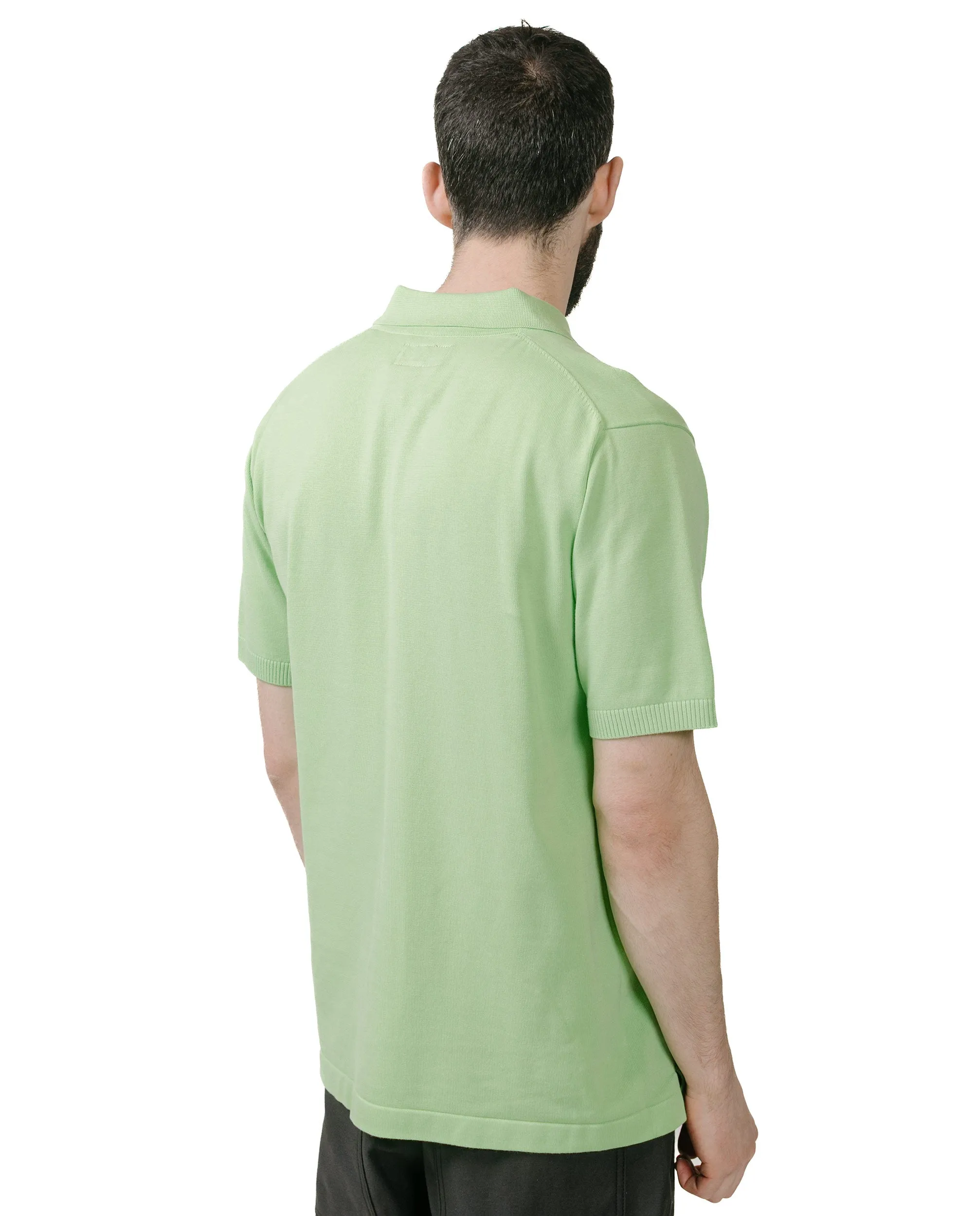 Beams Plus Knit Polo Solid 12G Light Green