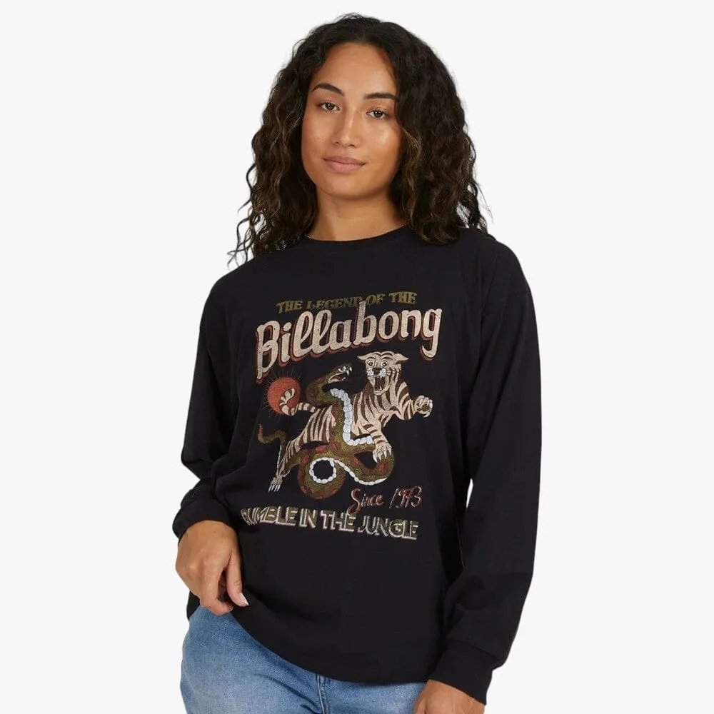 Billabong Wild Dance Long Sleeve Tee Off Black