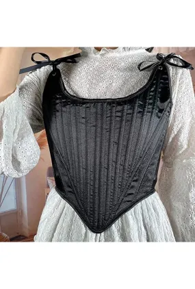 Black Bandage Corset Top