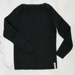 Black Boatneck Sweater