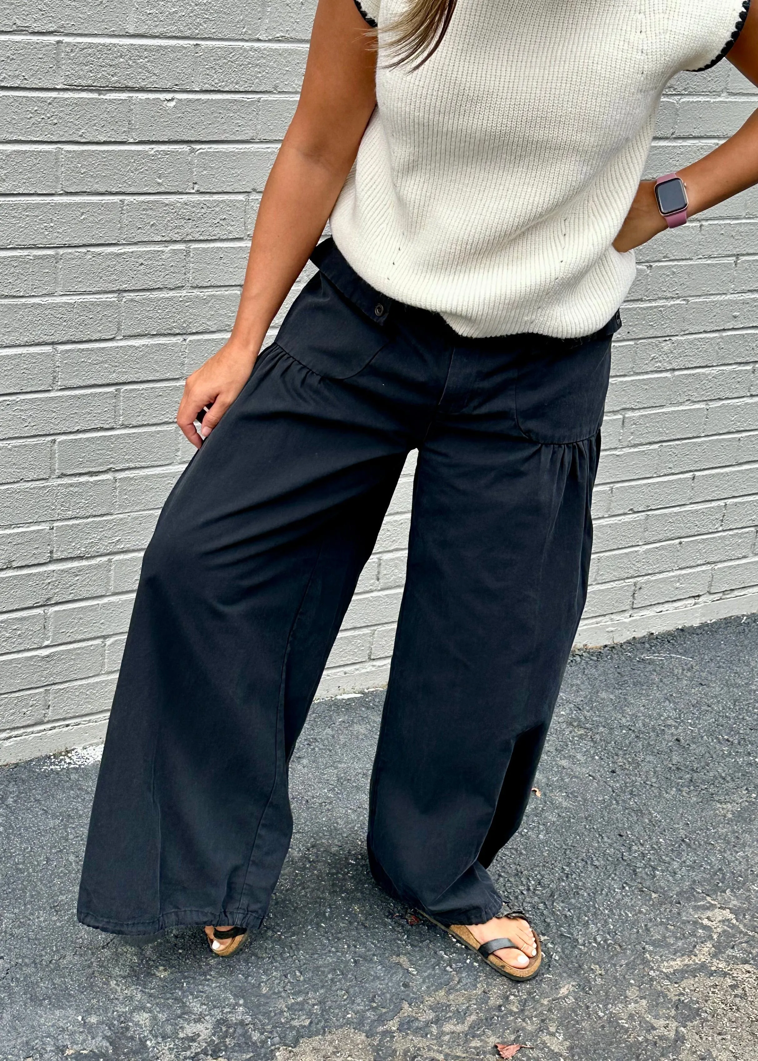 Black Twill Pant