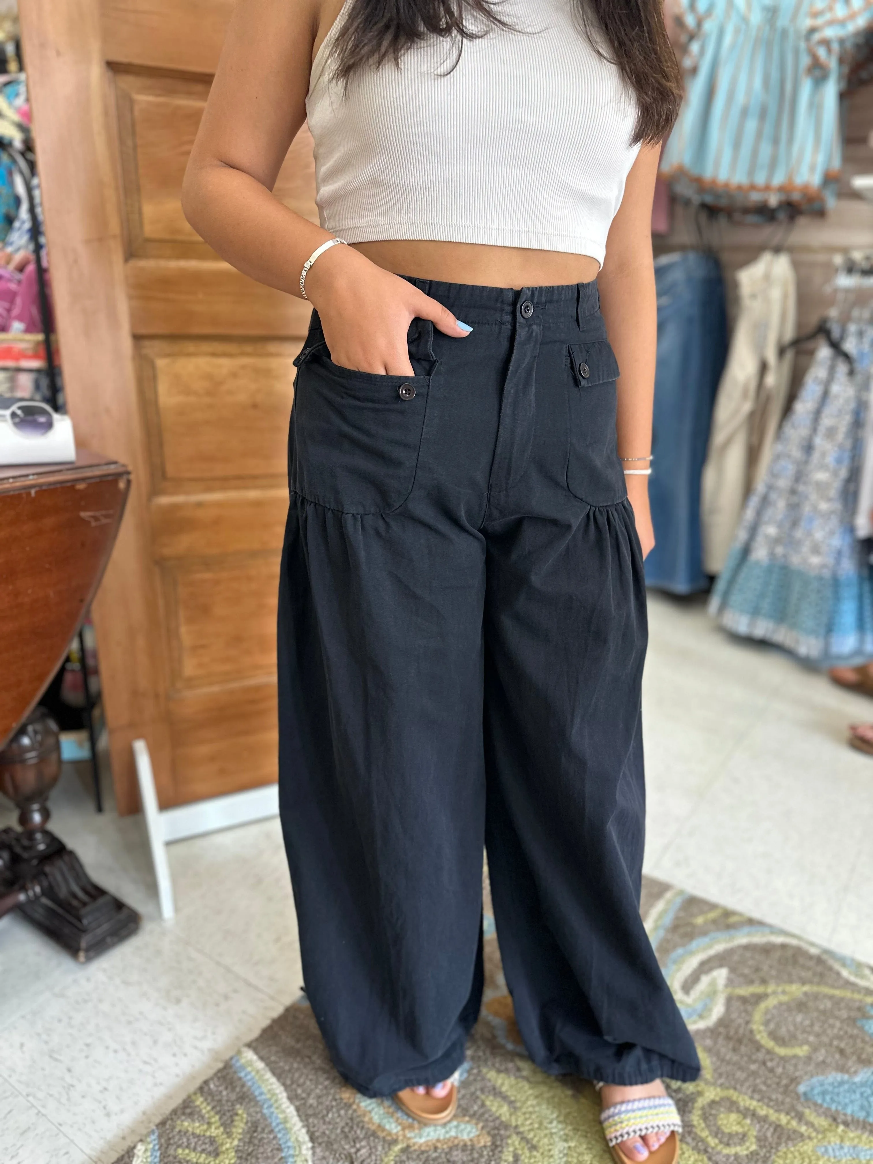 Black Twill Pant