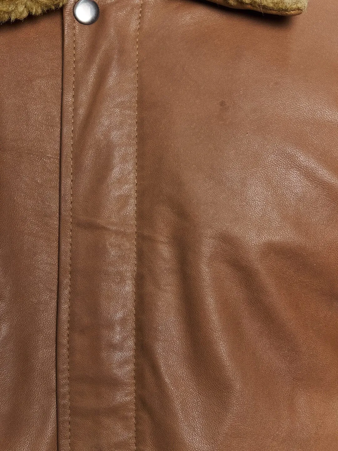 Brown Bomber Leather Jacket