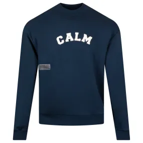 Calm Fleece Crew Sweater Navy - AW24