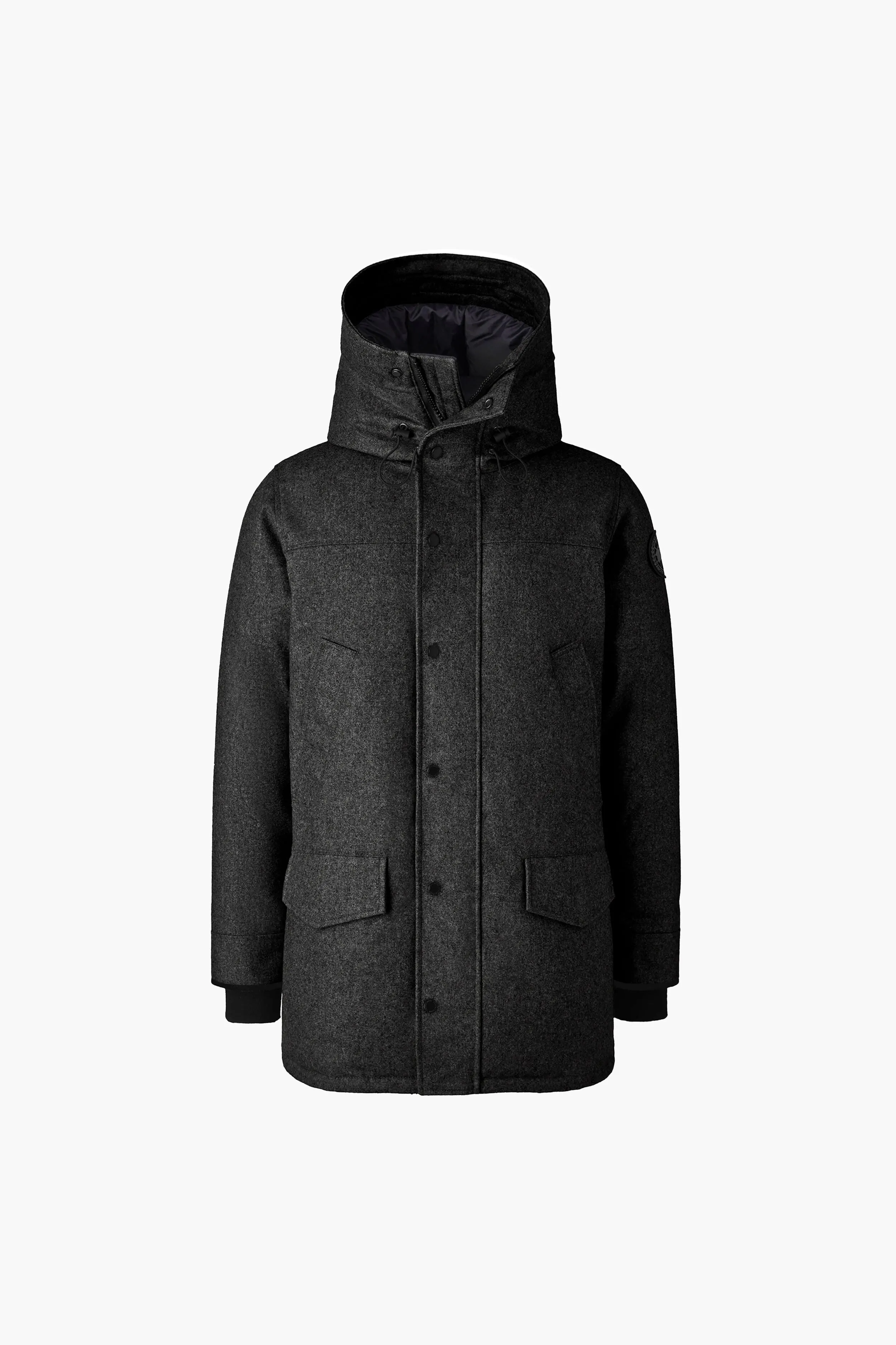 Carbon Melange Wool Reskill Langford Parka