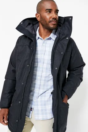 Carbon Melange Wool Reskill Langford Parka