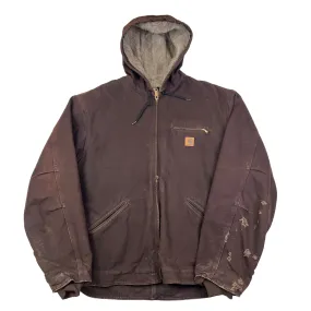 Carhartt Sherpa Lined Active Duck Jacket Brown