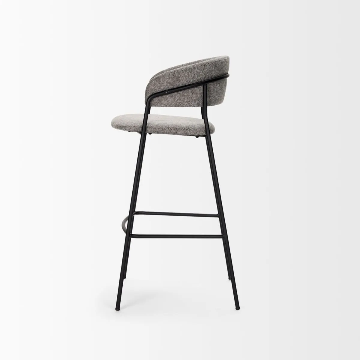 Carolyn Bar Counter Stool Gray Fabric | Bar Stool