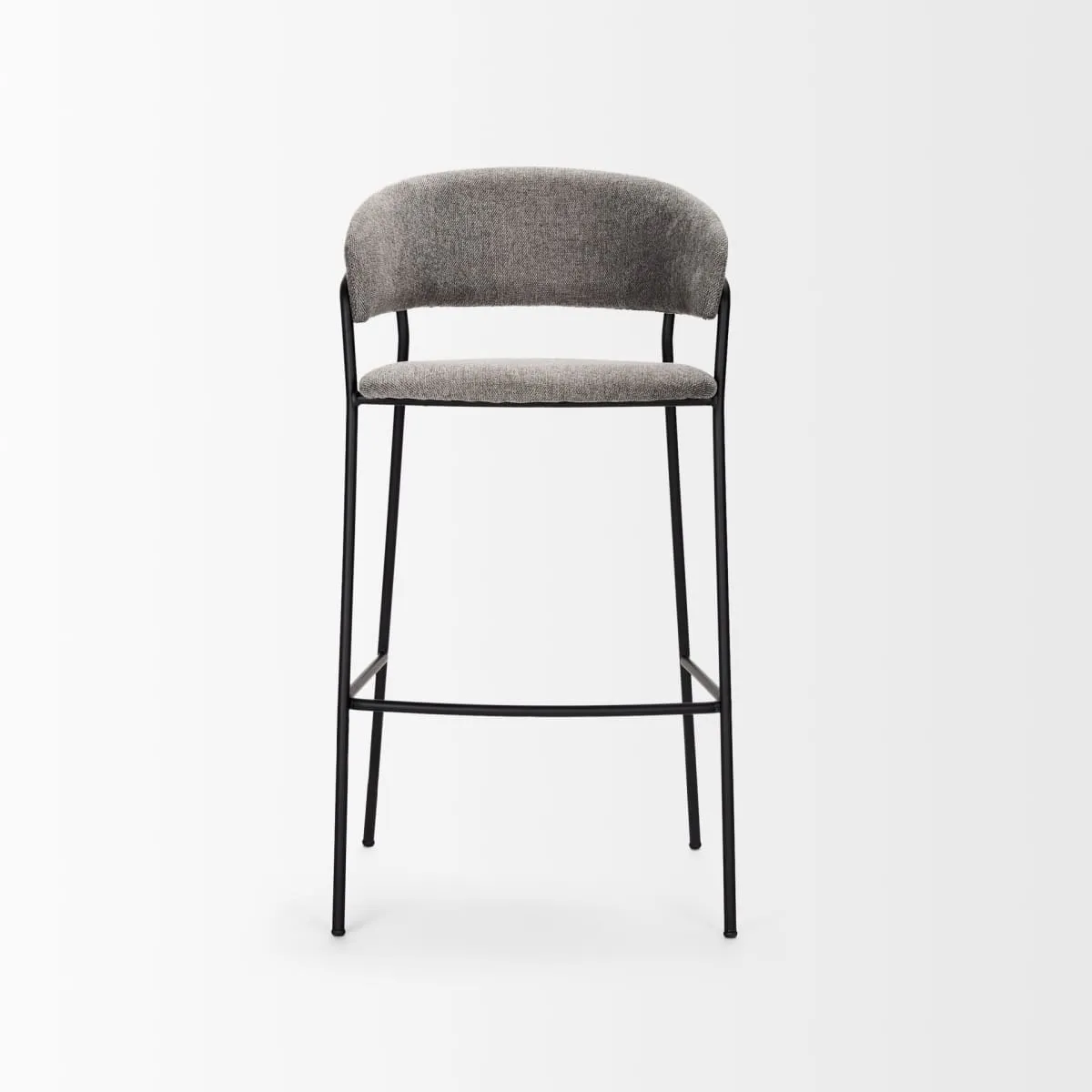 Carolyn Bar Counter Stool Gray Fabric | Bar Stool