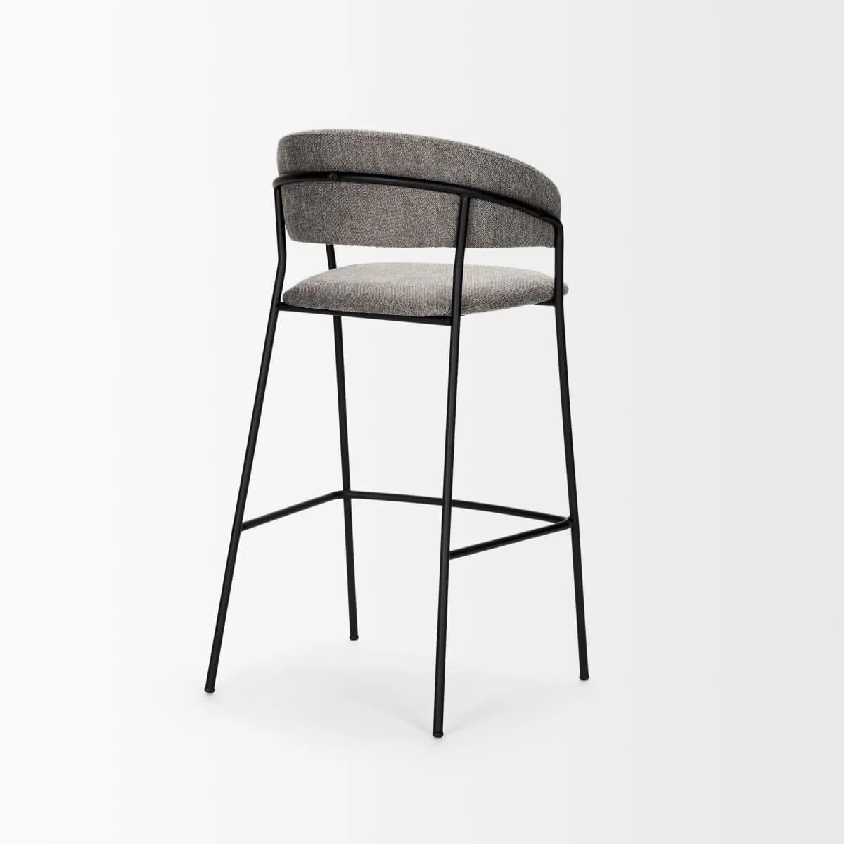 Carolyn Bar Counter Stool Gray Fabric | Bar Stool