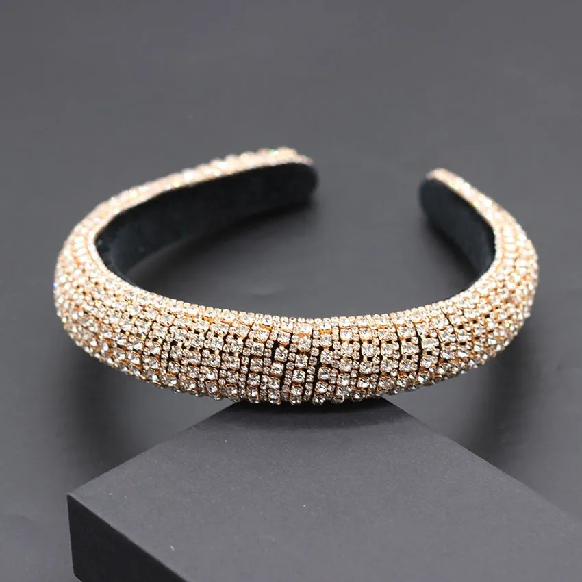 Catwalk Rhinestone Headband Fashion Crystal Beaded Headband For Women