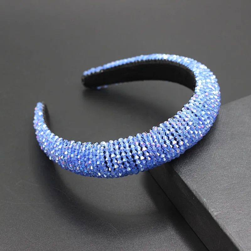 Catwalk Rhinestone Headband Fashion Crystal Beaded Headband For Women