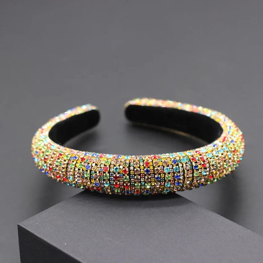 Catwalk Rhinestone Headband Fashion Crystal Beaded Headband For Women