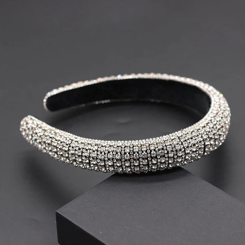 Catwalk Rhinestone Headband Fashion Crystal Beaded Headband For Women