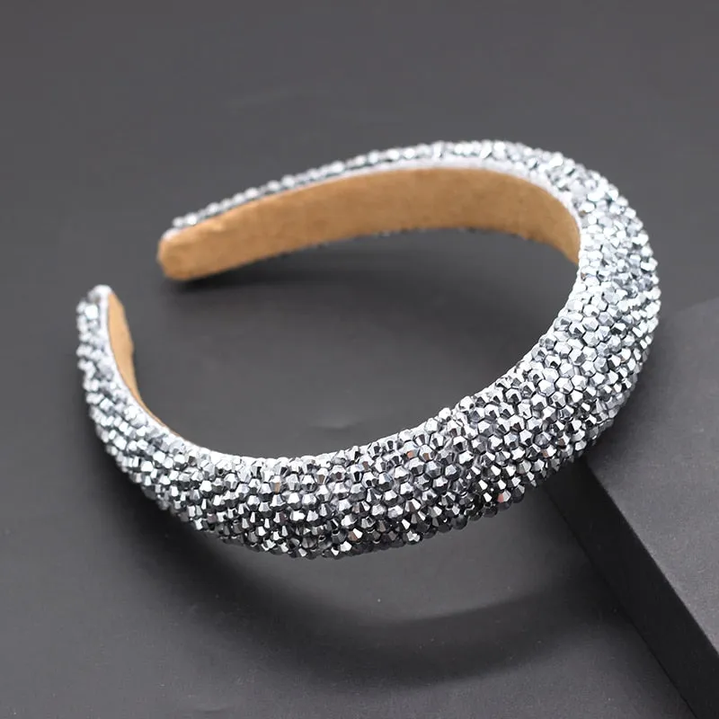 Catwalk Rhinestone Headband Fashion Crystal Beaded Headband For Women