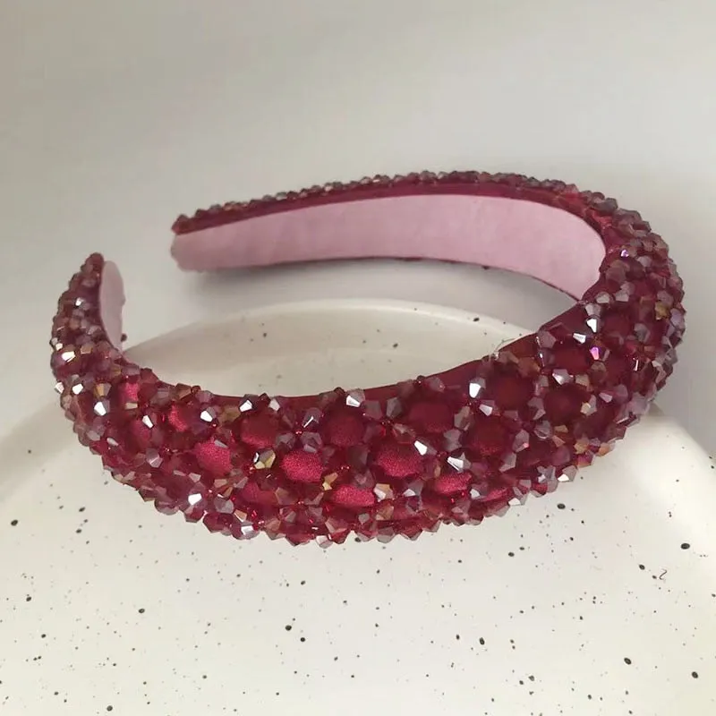 Catwalk Rhinestone Headband Fashion Crystal Beaded Headband For Women