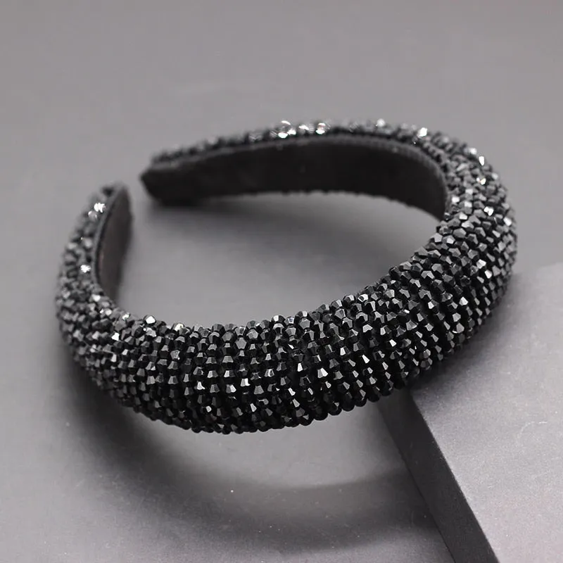 Catwalk Rhinestone Headband Fashion Crystal Beaded Headband For Women