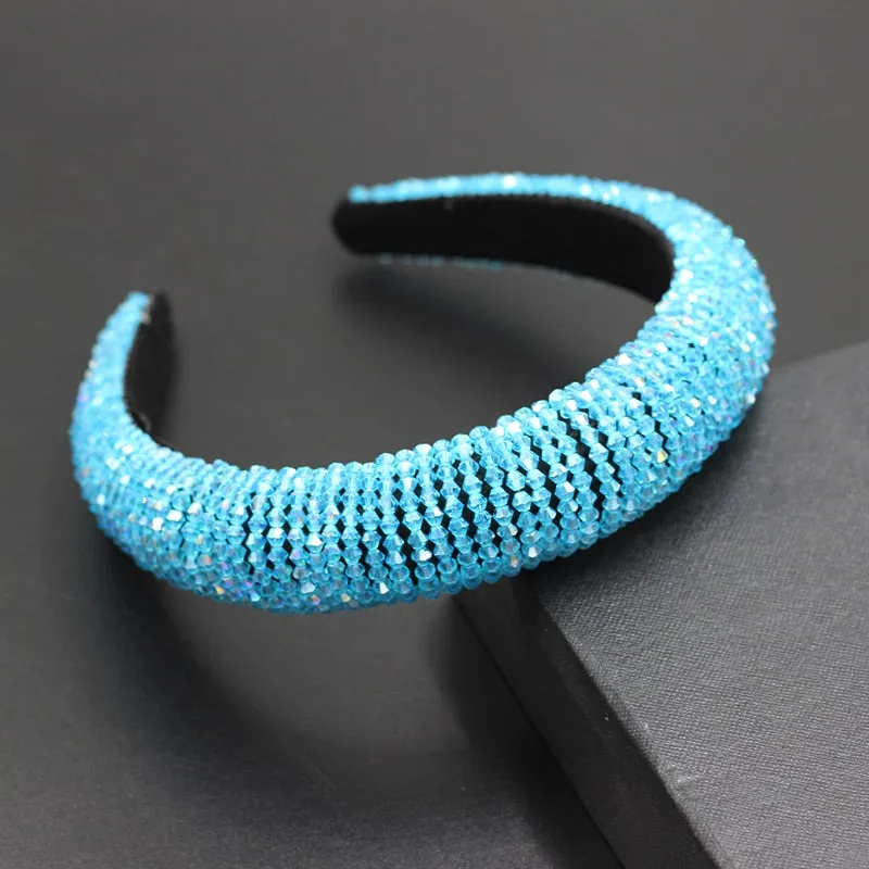 Catwalk Rhinestone Headband Fashion Crystal Beaded Headband For Women