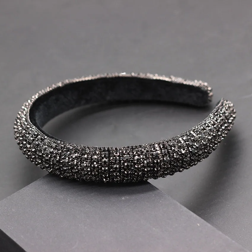 Catwalk Rhinestone Headband Fashion Crystal Beaded Headband For Women