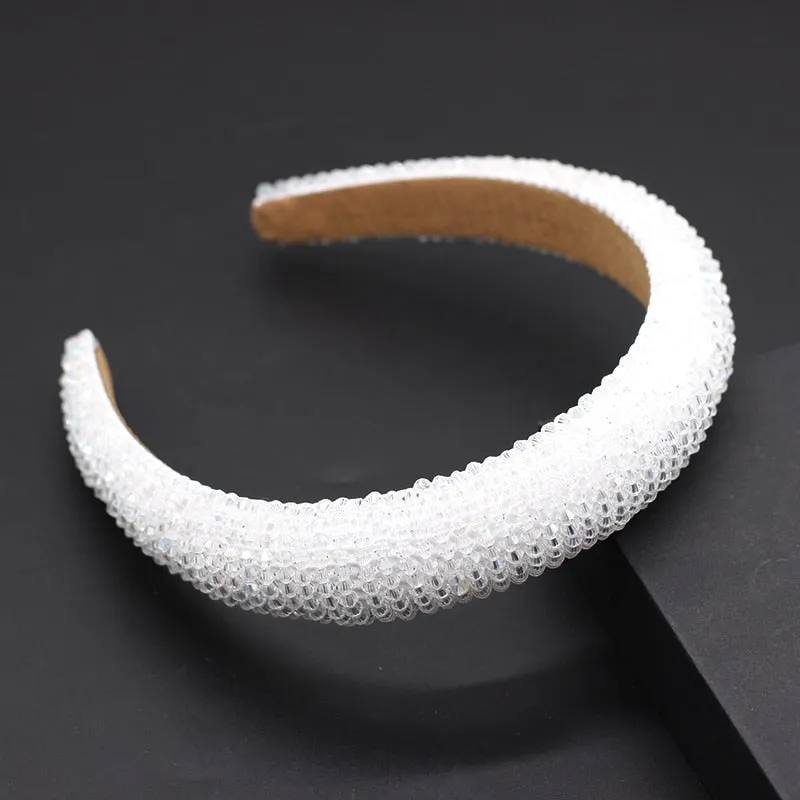 Catwalk Rhinestone Headband Fashion Crystal Beaded Headband For Women