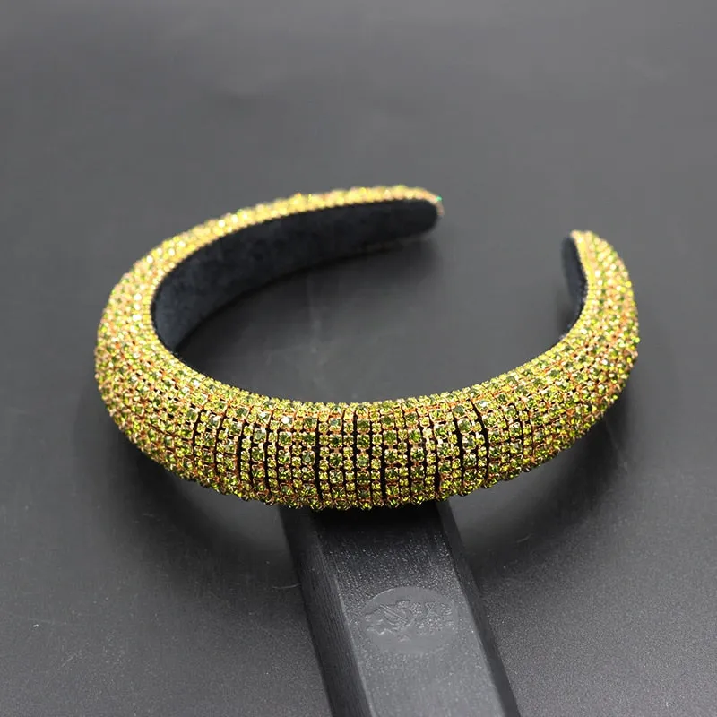 Catwalk Rhinestone Headband Fashion Crystal Beaded Headband For Women