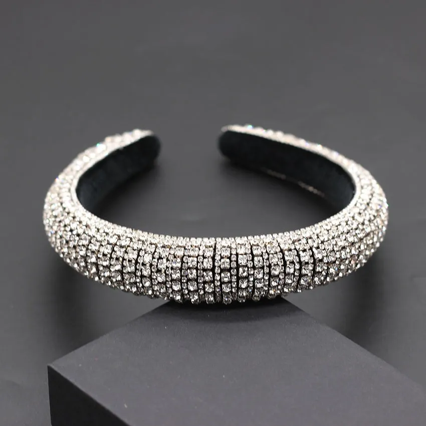 Catwalk Rhinestone Headband Fashion Crystal Beaded Headband For Women