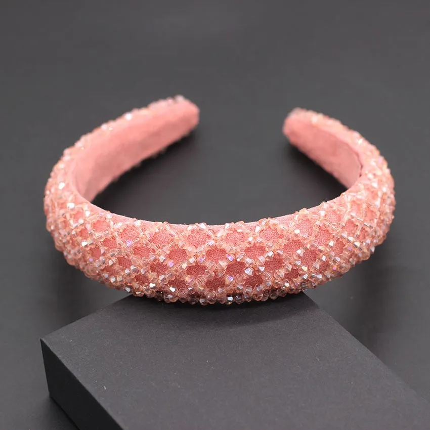 Catwalk Rhinestone Headband Fashion Crystal Beaded Headband For Women