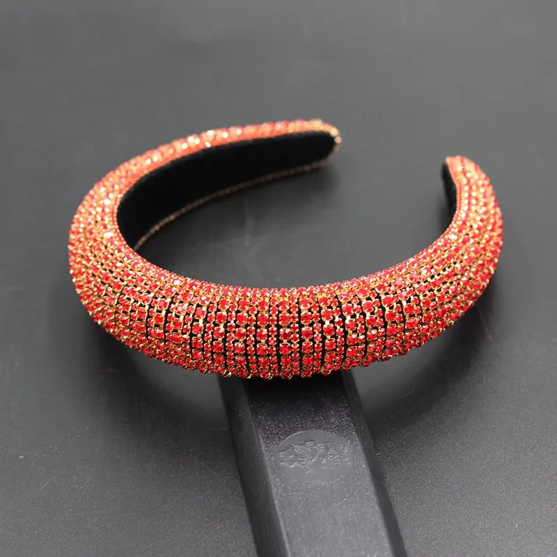 Catwalk Rhinestone Headband Fashion Crystal Beaded Headband For Women