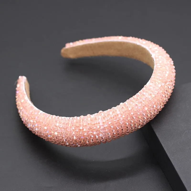 Catwalk Rhinestone Headband Fashion Crystal Beaded Headband For Women