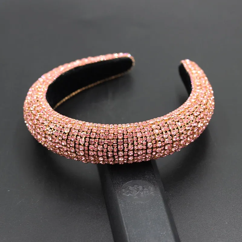 Catwalk Rhinestone Headband Fashion Crystal Beaded Headband For Women