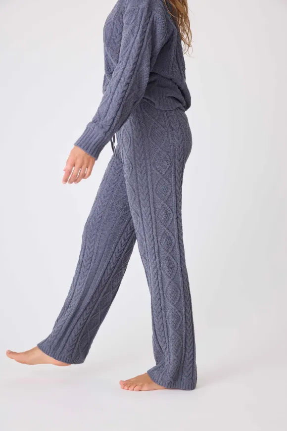 Chenille Cozy Cable Lounge Pant