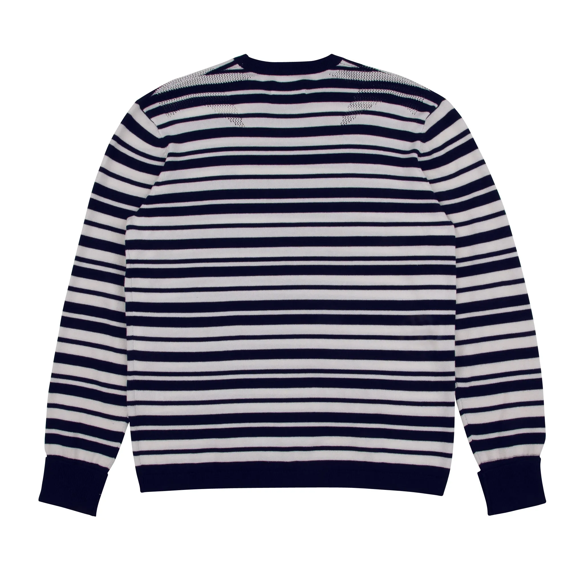 Cosmos Knit - Deep Navy and Off White Stripe