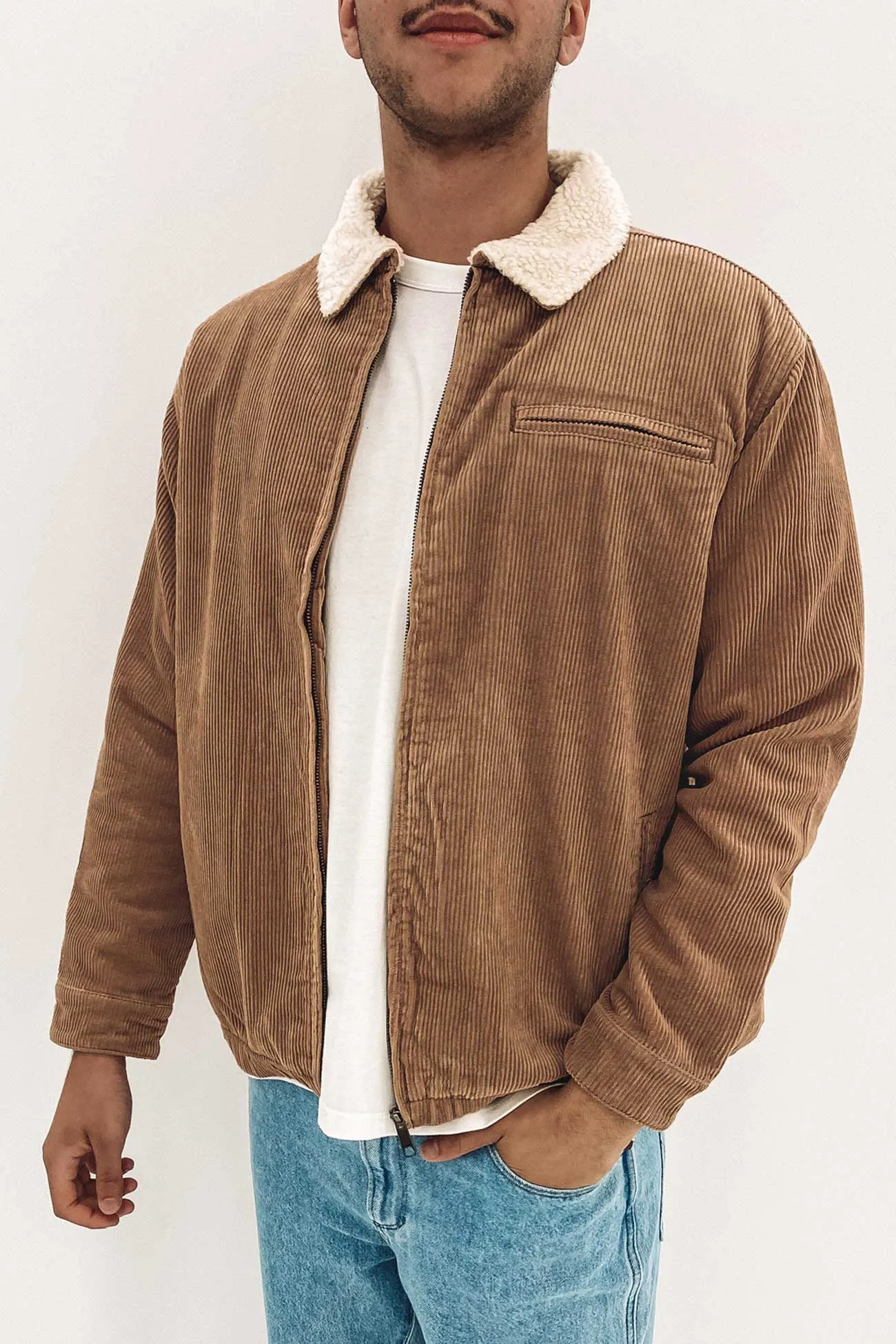 Coup Cord Jacket Beaver Brown