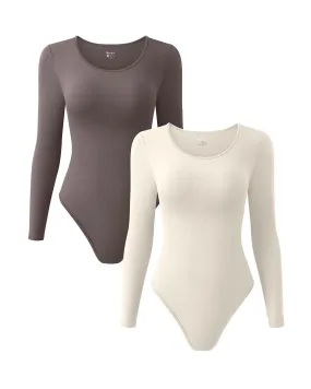 Crew neck Long Sleeve Bodysuit