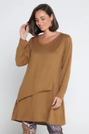 Divina Knit Tunic - Tan