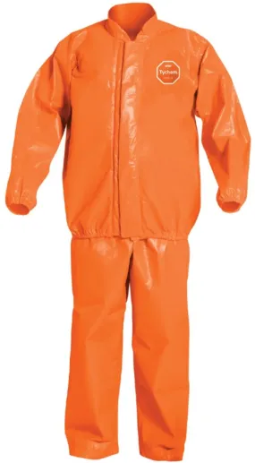 DuPont™ Orange Tychem® 6000 FR 34 mil Chemical Protective Respirator Fit Bib Pants/Overalls