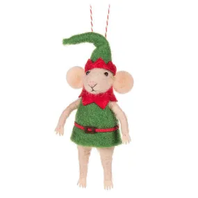 Elf Mouse Felt Ornament