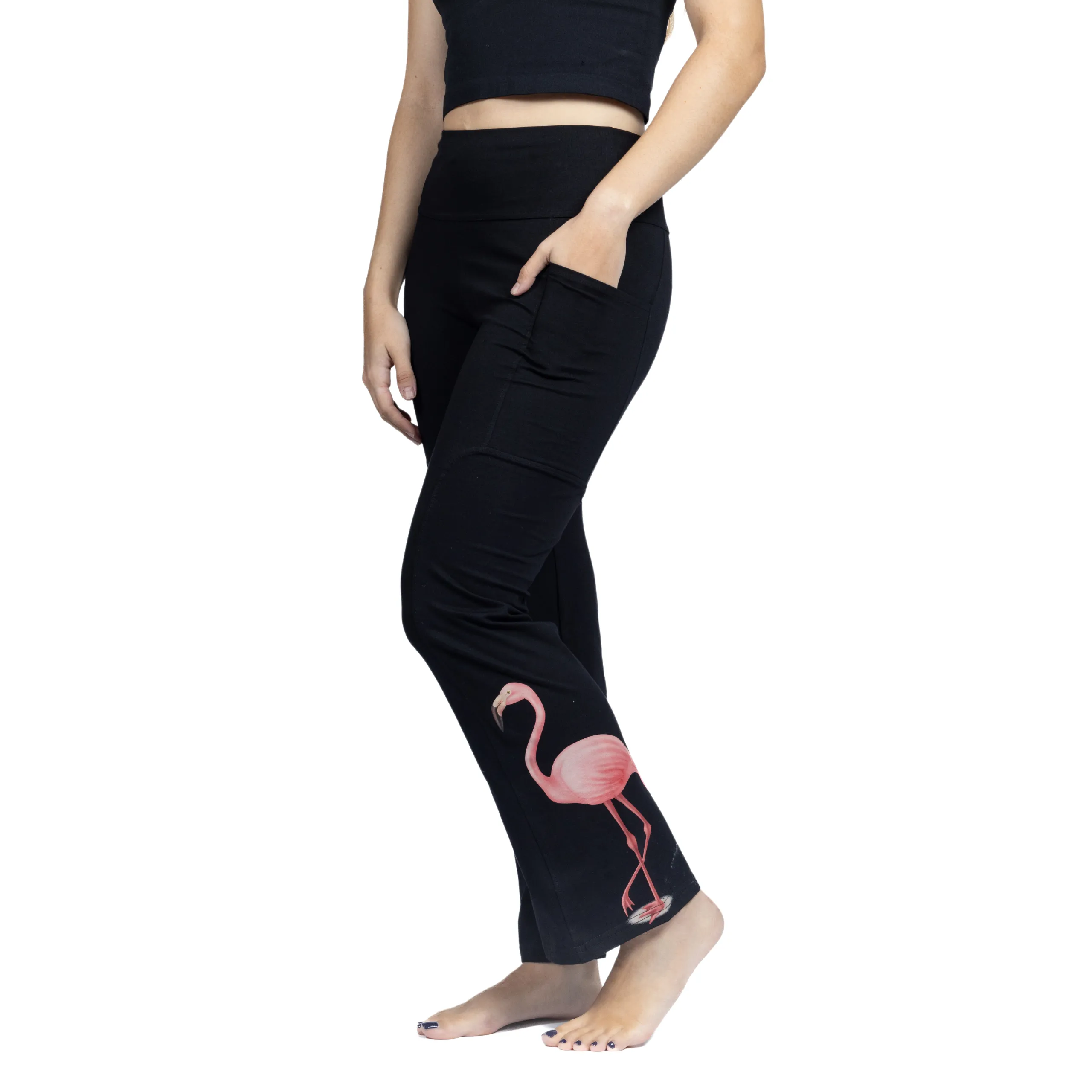 Flamingo Yoga Pants with Pockets