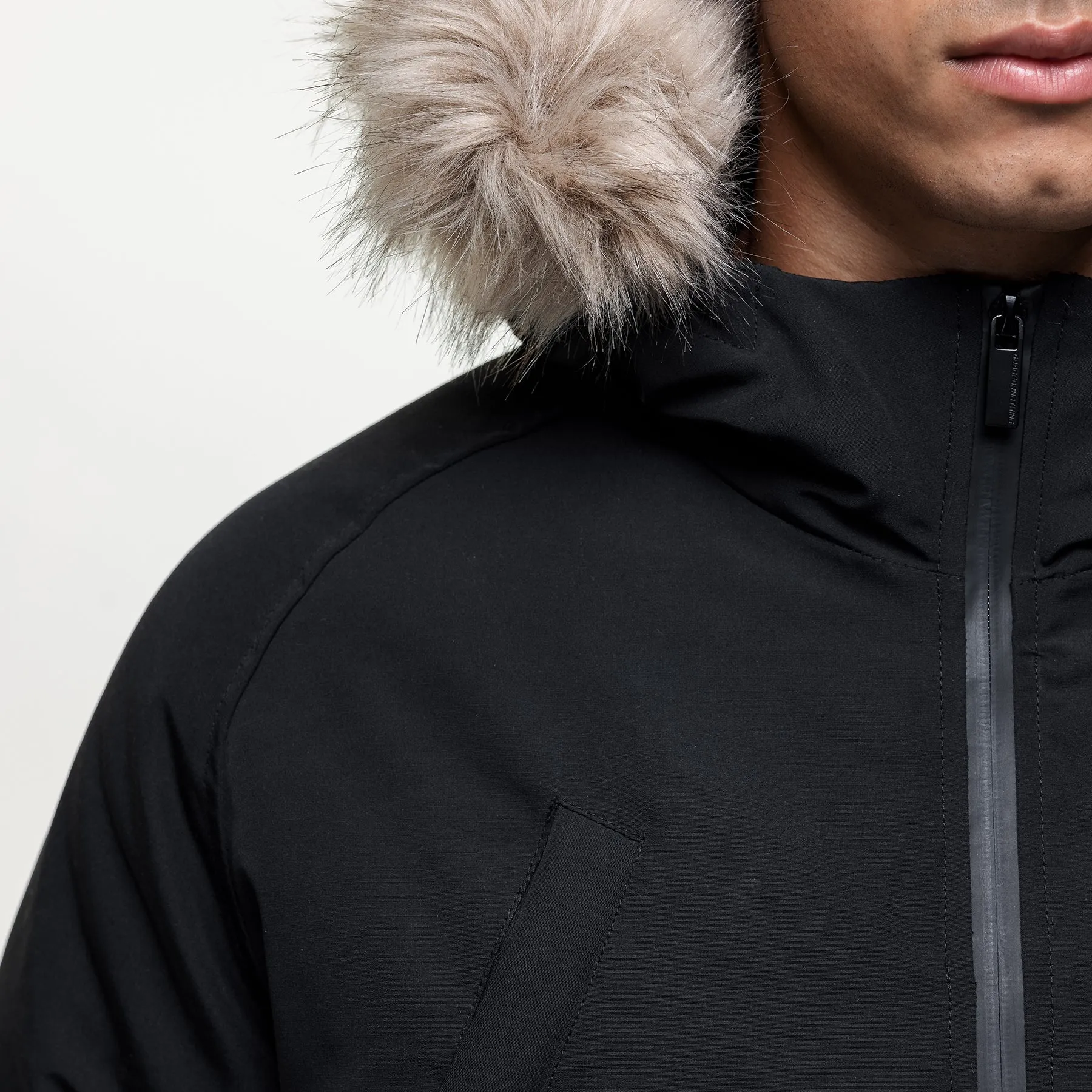 Fortitude Black Parka Bomber