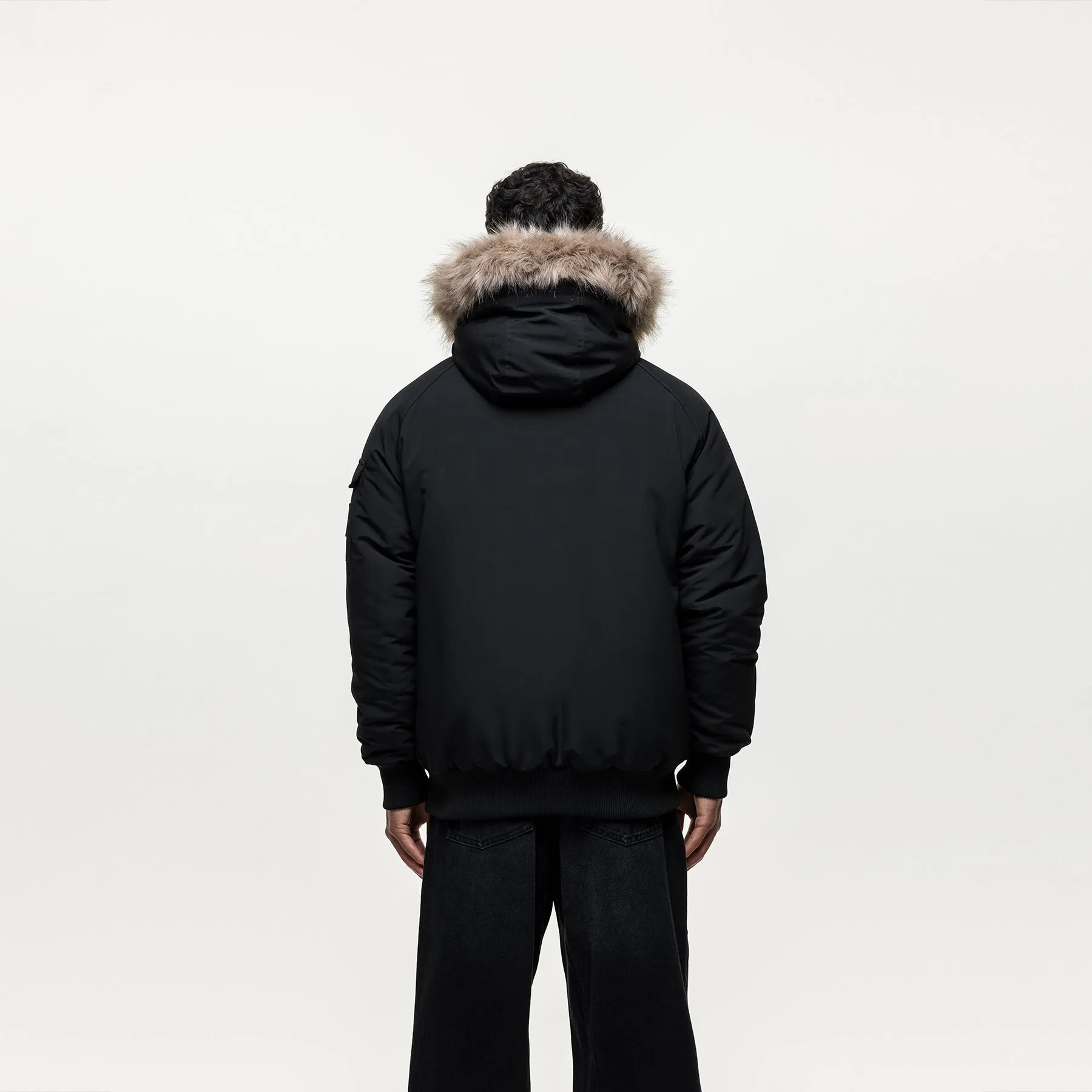 Fortitude Black Parka Bomber