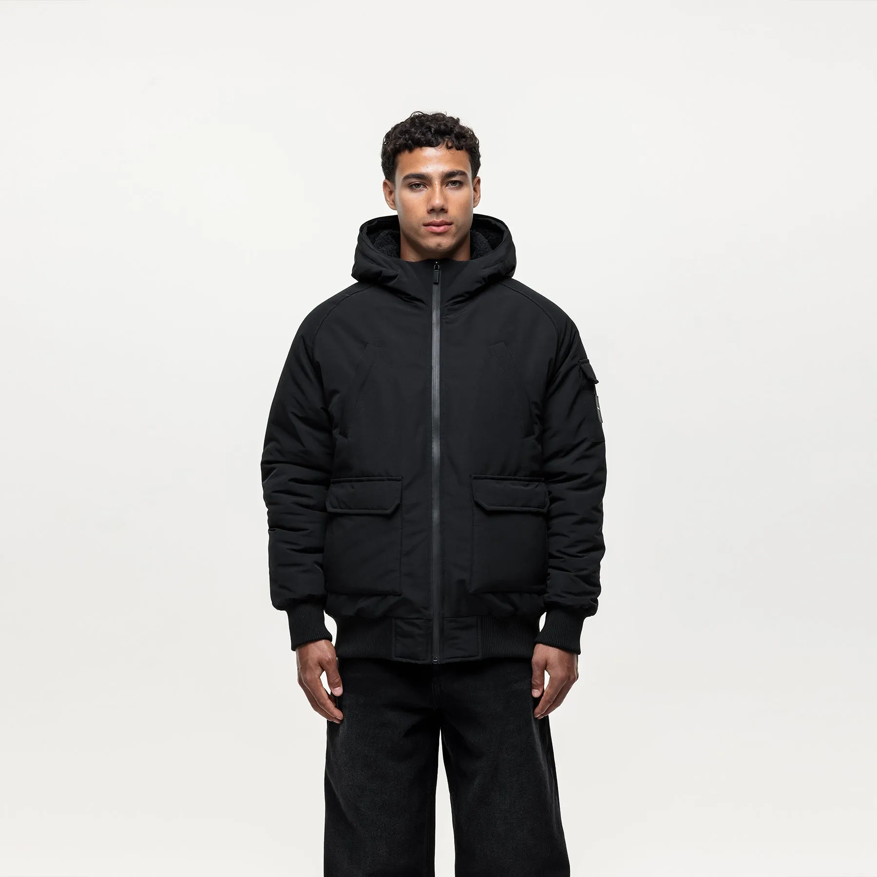 Fortitude Black Parka Bomber