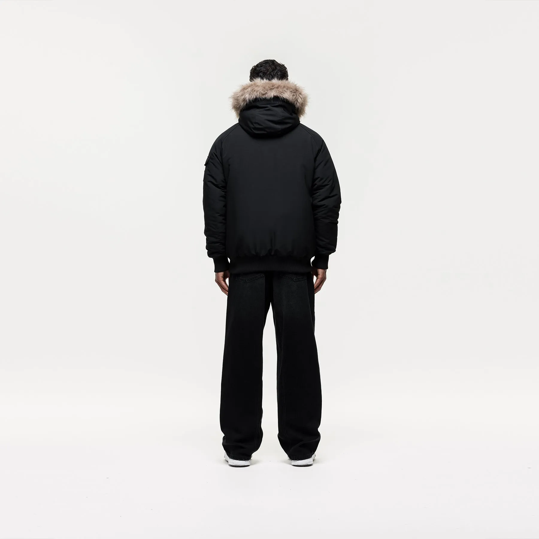 Fortitude Black Parka Bomber