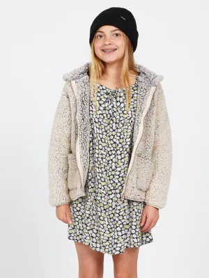 Girls Lived In Lounge Phuz Zip Up Jacket - Sand