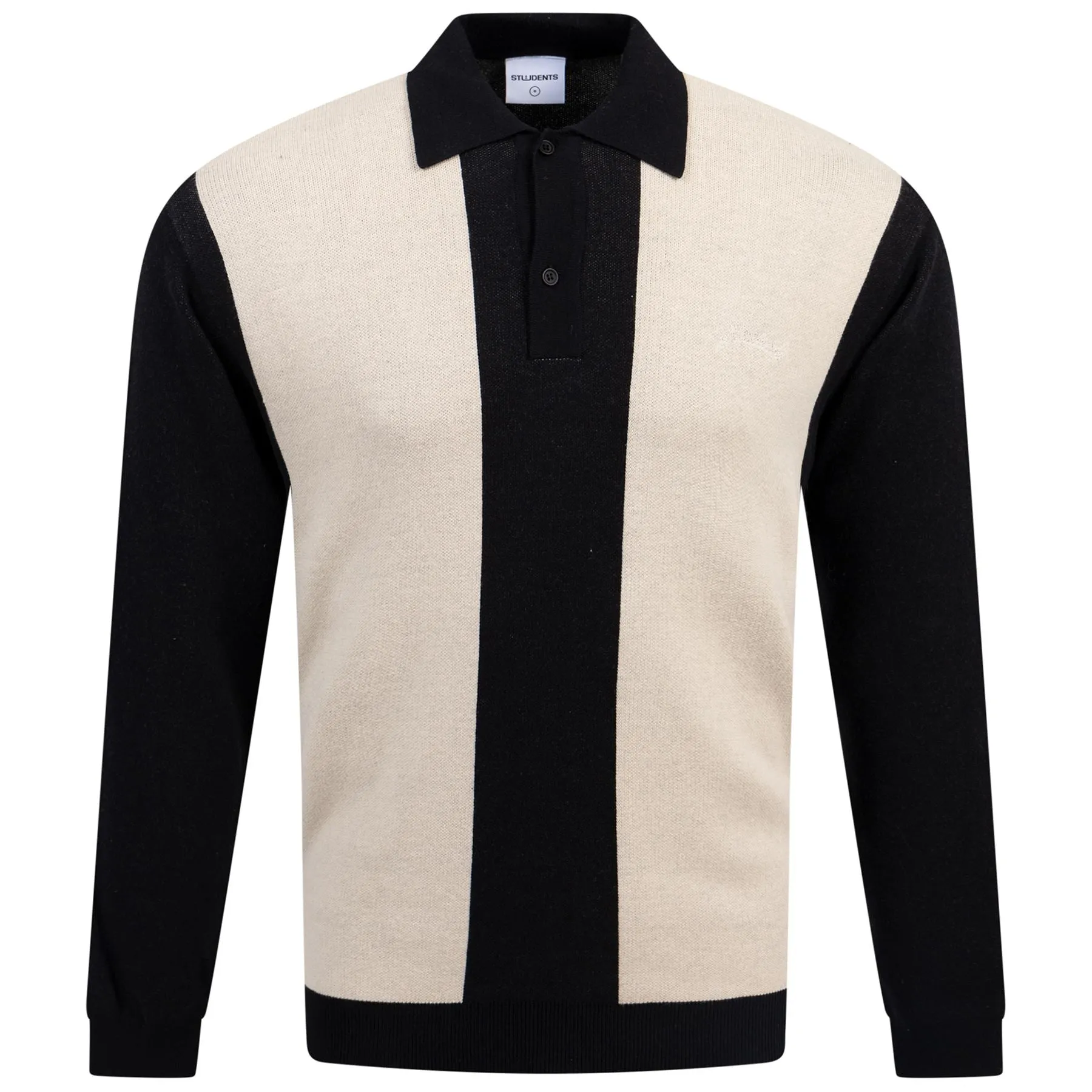 Harrison LS Polo Sweater Black - AW24