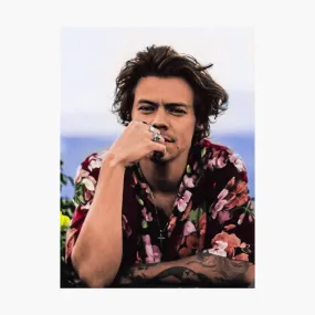 Harry Styles Beach Poster